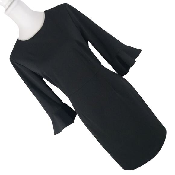 Donna Morgan Dresses & Skirts - DONNA MORGAN! ELEGANT AND CLASSIC RICH BLACK  LONG BELL SLEEVED DRESS! SZ 12